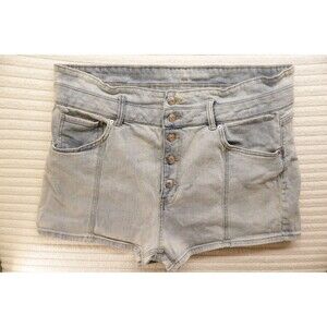 Wild Fable High Rise Blue Denim Cut Off Shorts Distressed Button Fly Size 13